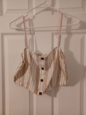 Outerknown Top Eclipse Cropped Tank Multi Color